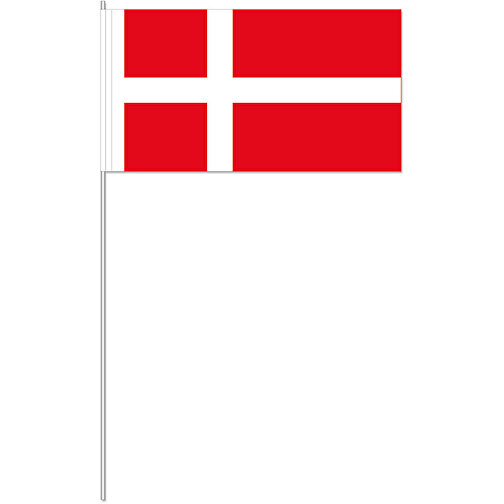 Dekofahne 'Dänemark' , Offsetpapier 80g/qm, 12,00cm x 40,00cm x 24,00cm (Länge x Höhe x Breite), Bild 1