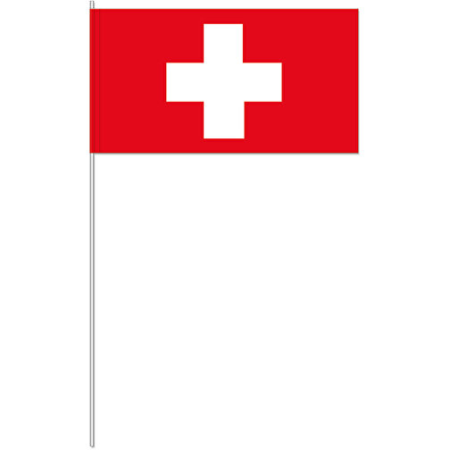 Dekofahne 'Schweiz' , Offsetpapier 80g/qm, 12,00cm x 40,00cm x 24,00cm (Länge x Höhe x Breite), Bild 1