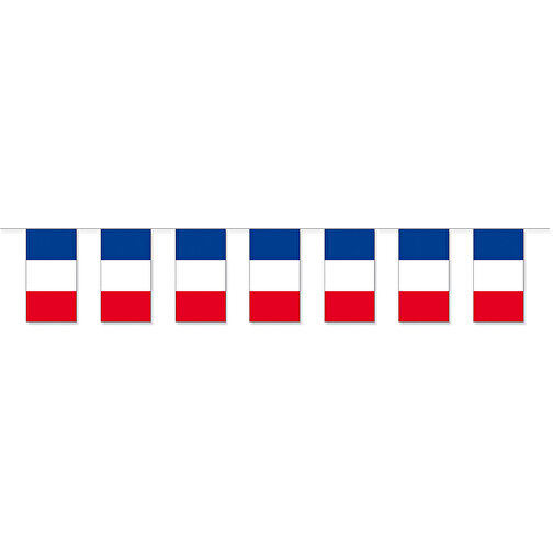 Lancuch do flagi z papieru z nadrukiem panstwowym 'Francja', Obraz 1