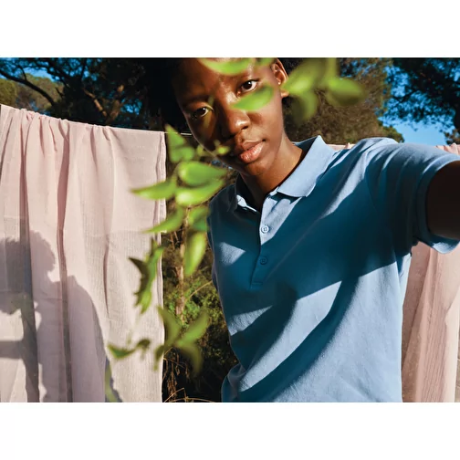 Iqoniq Yosemite Polo piqué pour femme en coton rec. bleu ciel, Image 11