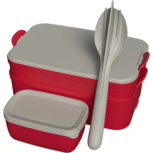 STAKK BENTOBOX READY Bentobox 2l+Boîte de sécurité pour liquides+set de couverts, Image 1