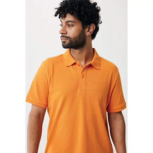 Polo piqué Iqoniq Yosemite en coton recyclé, orange, Image 14