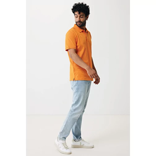 Polo piqué Iqoniq Yosemite en coton recyclé, orange, Image 12