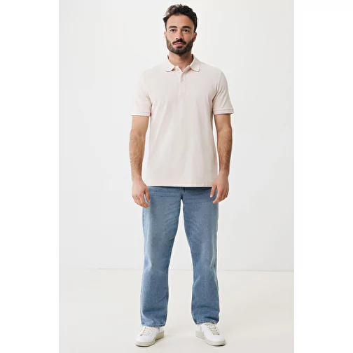 Polo piqué Iqoniq Yosemite en coton recyclé, cloud pink, Image 12
