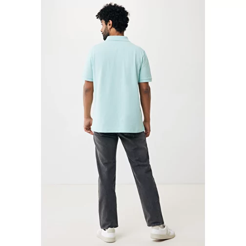 Polo piqué Iqoniq Yosemite en coton recyclé, crushed mint, Image 12