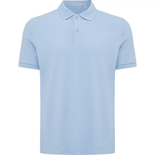 Polo piqué Iqoniq Yosemite en coton recyclé, sky blue, Image 1