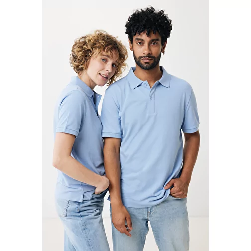 Polo piqué Iqoniq Yosemite en coton recyclé, sky blue, Image 5