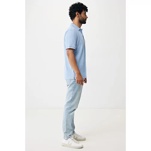 Polo piqué Iqoniq Yosemite en coton recyclé, sky blue, Image 8