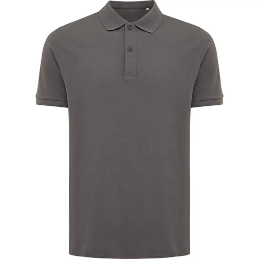Polo piqué Iqoniq Yosemite en coton recyclé, anthracite, Image 1