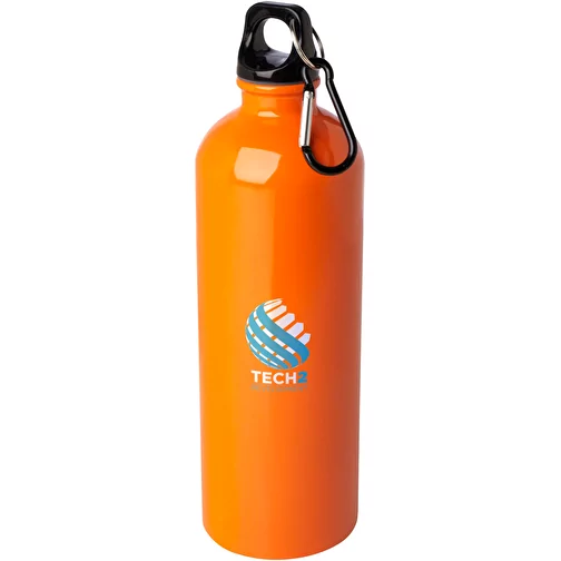 Gourde en acier inoxydable à simple paroi Oregon 750 ml, certifiée RCS, avec mousqueton, Image 2
