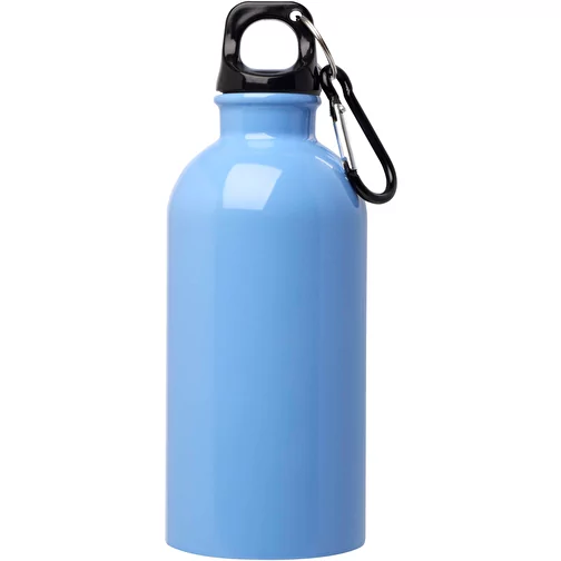 Gourde en acier inoxydable à simple paroi Oregon 400 ml certifiée RCS, avec mousqueton, Image 3
