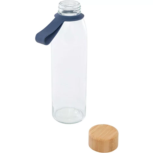 Bouteille en verre Porto 500 ml avec poignée en silicone et couvercle en bambou, Image 4