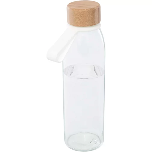 Bouteille en verre Porto 500 ml avec poignée en silicone et couvercle en bambou, Image 1