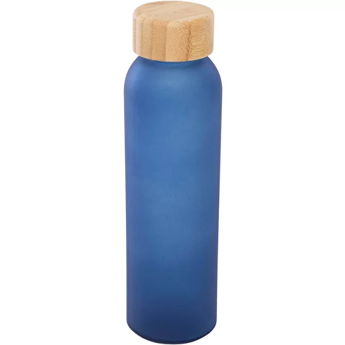 Bouteille Lume 500 ml en verre sodocalcique dépoli avec couvercle en bambou, Image 1