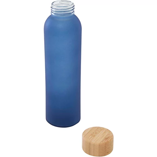 Bouteille Lume 500 ml en verre sodocalcique dépoli avec couvercle en bambou, Image 4