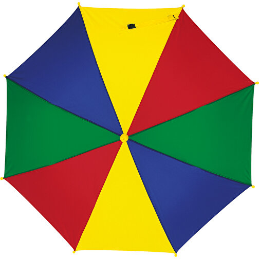 Kinderschirm LOLLIPOP , blau, gelb, grün, rot, Metall / Polyester, , Bild 2
