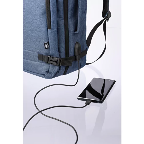 Sac à dos porte-ordinateur de 17 en polyester rPET 300D Malcolm, Image 13