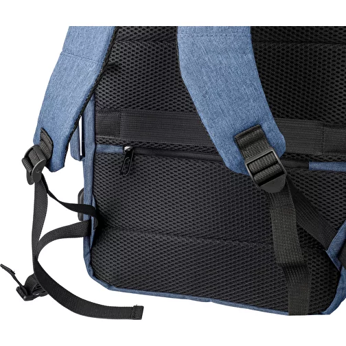 Sac à dos porte-ordinateur de 17 en polyester rPET 300D Malcolm, Image 8