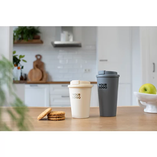 Mug double paroi de 350 ml en plastique PP Gabriela, Image 3