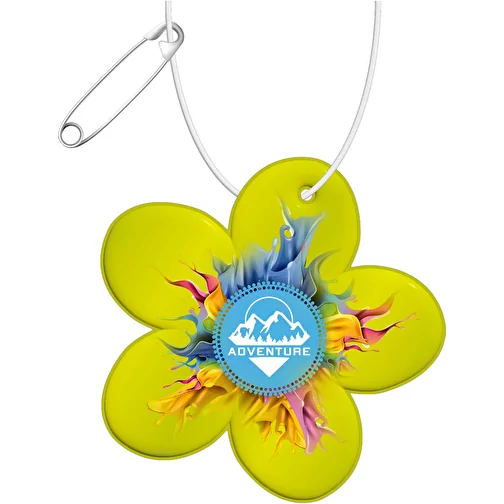 RFXT H-13 Pendentif en PVC léger et réfléchissant Fleur, Image 2