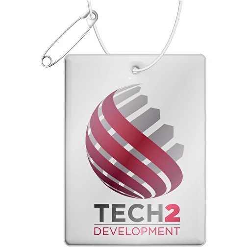 RFXT H-12 Pendentif rectangulaire léger en PVC réfléchissant - grande taille, Image 2