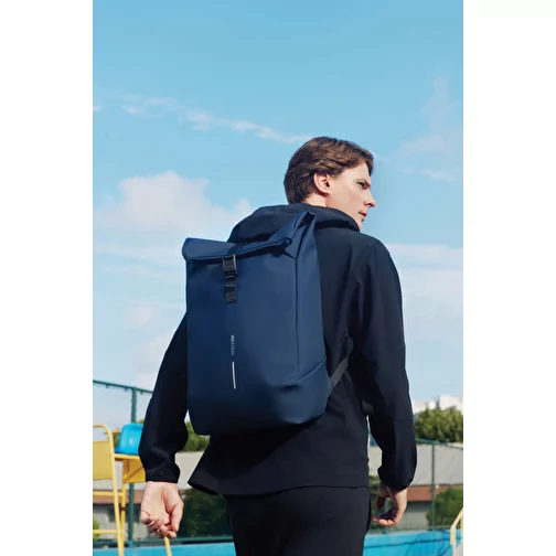 Urban sac à dos imperméable Flap-Top, bleu marine, Image 12