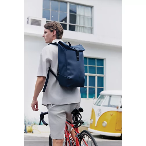 Urban sac à dos imperméable Flap-Top, bleu marine, Image 7