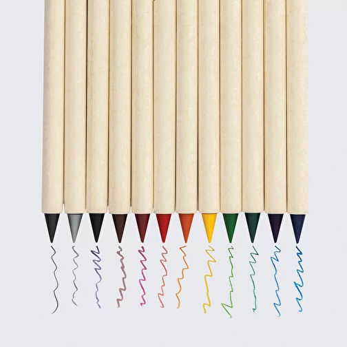 Micki GRS Set de 12 crayons de couleur Infinity, blanc, Image 3
