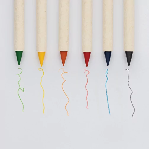 Micki GRS Infinity set de 6 crayons de couleur, blanc, Image 3