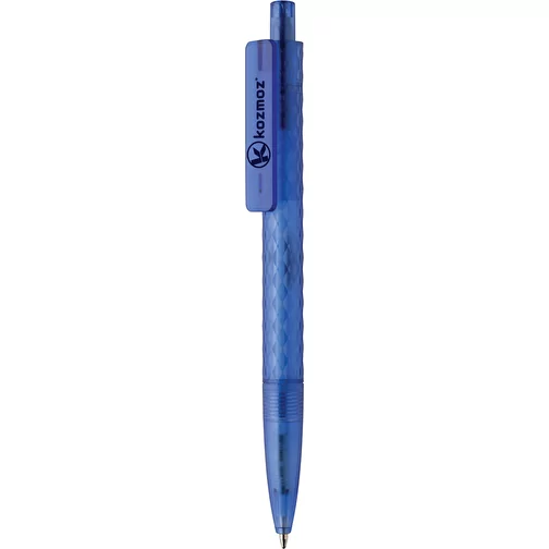 X3 Stylo Frosted en PC recyclé GRS, bleu, Image 4