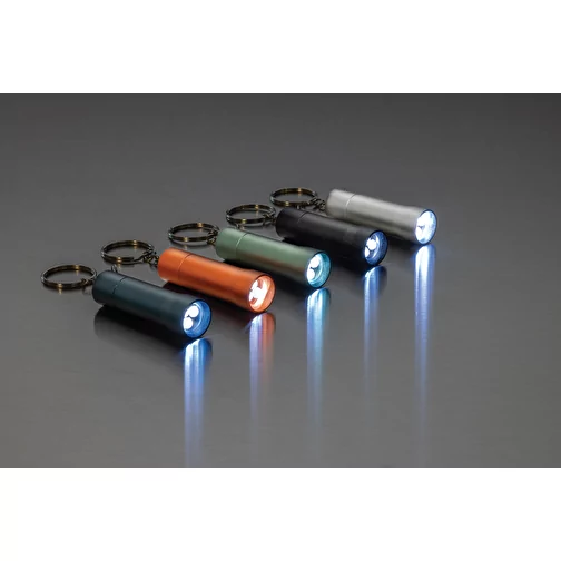 Lampe de poche porte-clés Flash en aluminium RCS rec., gris argenté, Image 8
