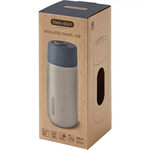 Black+Blum gobelet isolé anti-fuite en acier inoxydable, gris, Image 9