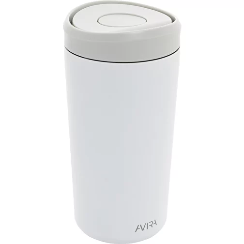 Avira Alix gobelet cliquable en acier RCS rec. 400ml, blanc, Image 1