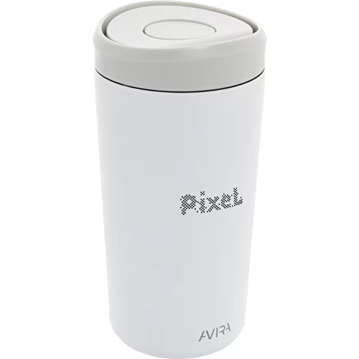 Avira Alix gobelet cliquable en acier RCS rec. 400ml, blanc, Image 7