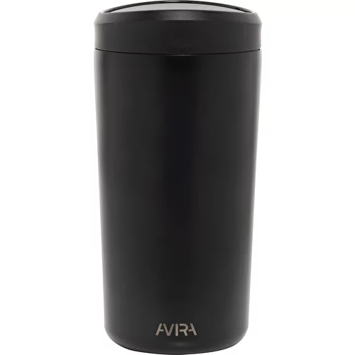 Avira Alix gobelet cliquable en acier RCS rec. 400ml, noir, Image 2
