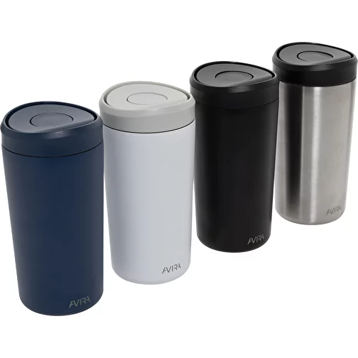 Avira Alix gobelet cliquable en acier RCS rec. 400ml, noir, Image 8