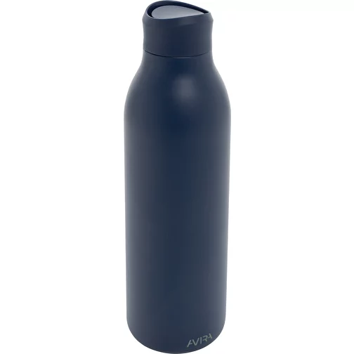 Bouteille d\'eau Avira Alok 600ml en acier RCS rec. 360, bleu marine, Image 1