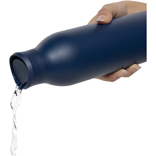 Bouteille d\'eau Avira Alok 600ml en acier RCS rec. 360, bleu marine, Image 6