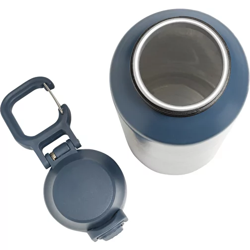Via RCS Re-Steel Bouteille de sport avec bouchon, 600ml, bleu marine, Image 9