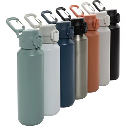 Via RCS Re-Steel Bouteille de sport avec bouchon, 600ml, orange, Image 11