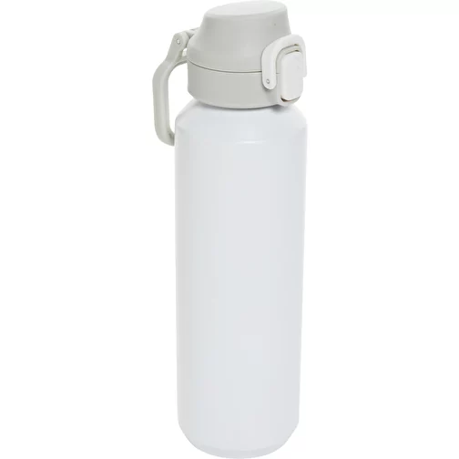 Via RCS Re-Steel Bouteille de sport avec bouchon, 600ml, blanc, Image 1
