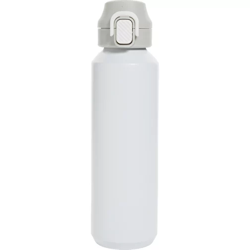 Via RCS Re-Steel Bouteille de sport avec bouchon, 600ml, blanc, Image 2