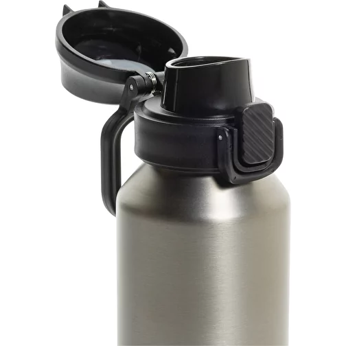 Via RCS Re-Steel Bouteille de sport avec bouchon, 600ml, argent, Image 7