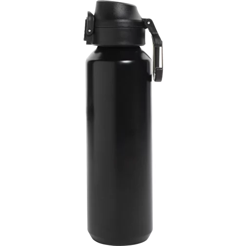 Via RCS Re-Steel Bouteille de sport avec bouchon, 600ml, noir, Image 3