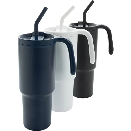 Graphic 360 Gobelet en acier recyclé certifié RCS. Acier, 900ml, bleu marine, Image 12