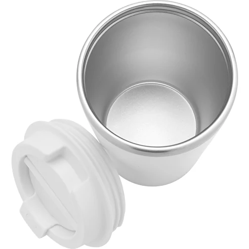 Gobelet Java 350ml double paroi en PP recyclé RCS, blanc, Image 7