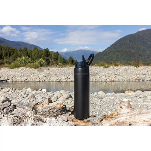 Bouteille refermable Omni Sip en RCS-reSteel, 700ml, noir, Image 12