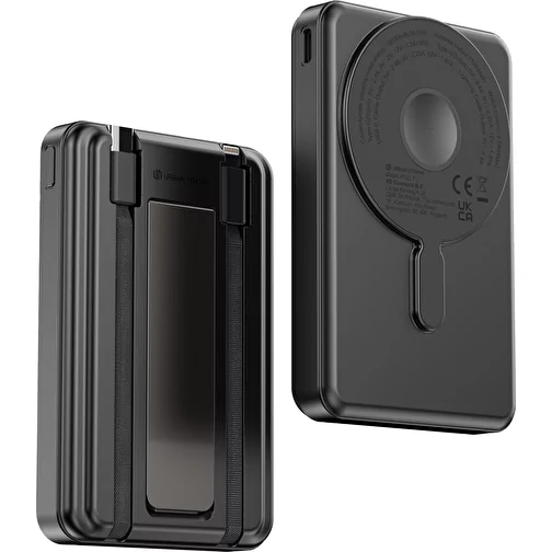 Urban Vitamin Delano 5-en-1 10.000mAh 20W PD magn. powerbank, noir, Image 17