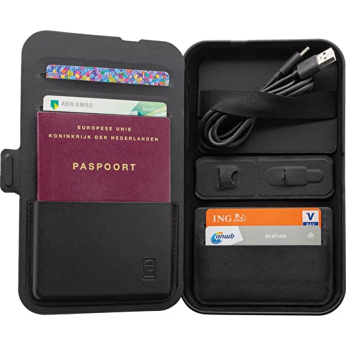 Swiss Peak Travel-Case en RCS rec. PU avec chargeur 3 en 1, noir, Image 6