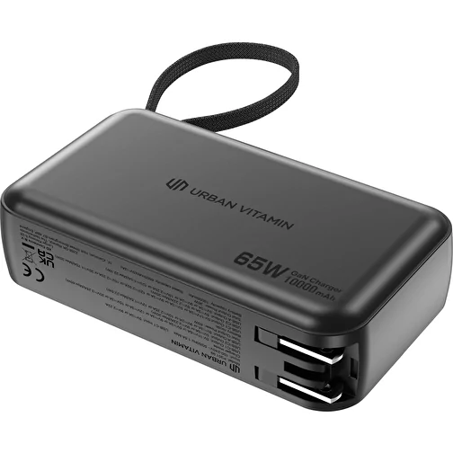 Urban Vitamin Eureka RCS chargeur hybride recyclé 65W, noir, Image 11